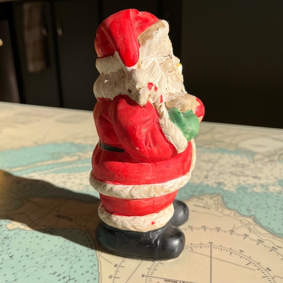 Vintage Handpainted Ceramic Santa with Gifts - Picture 5 of 7